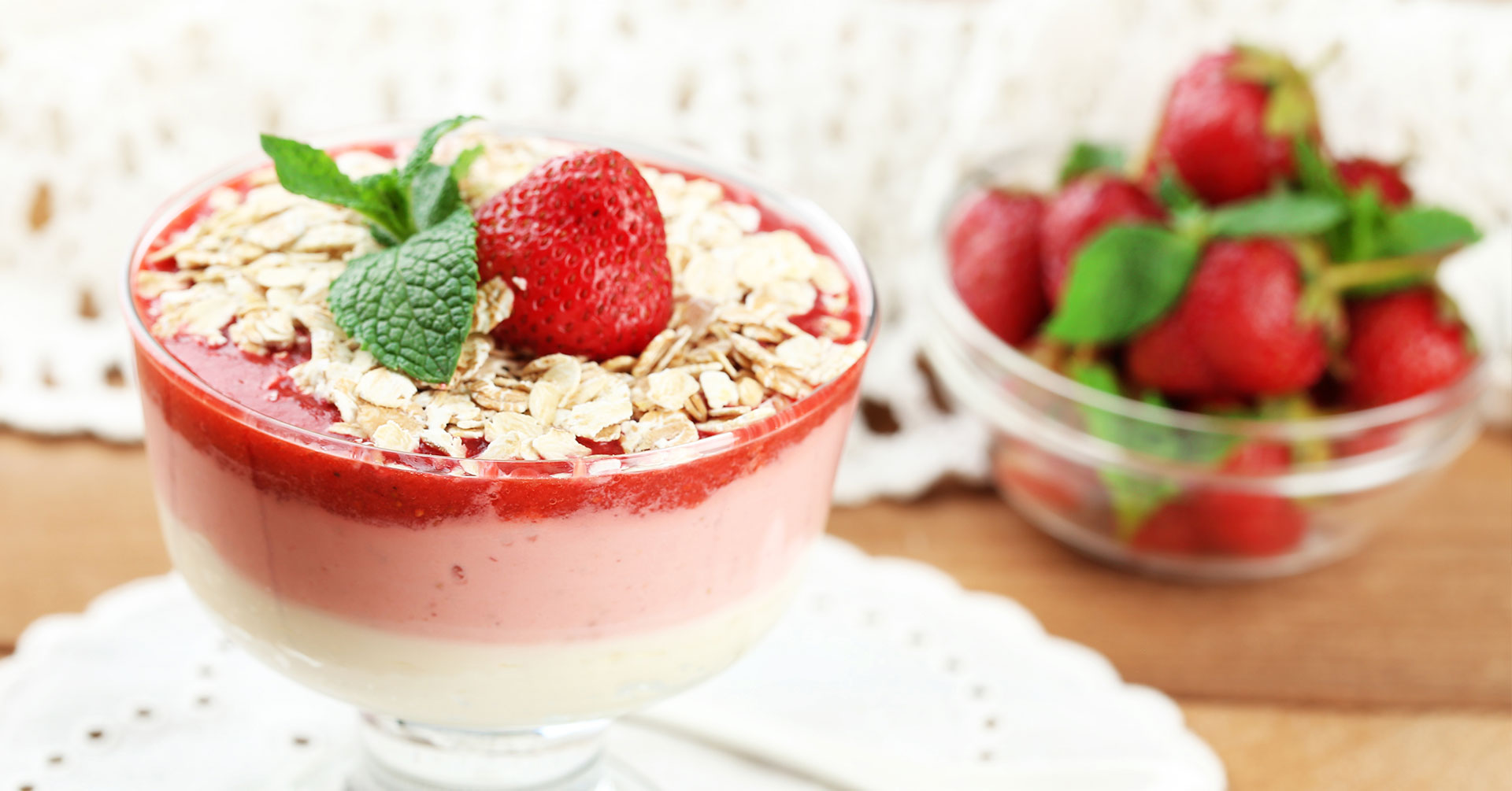Mousse de fresa