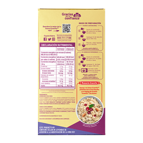 Información nutricional