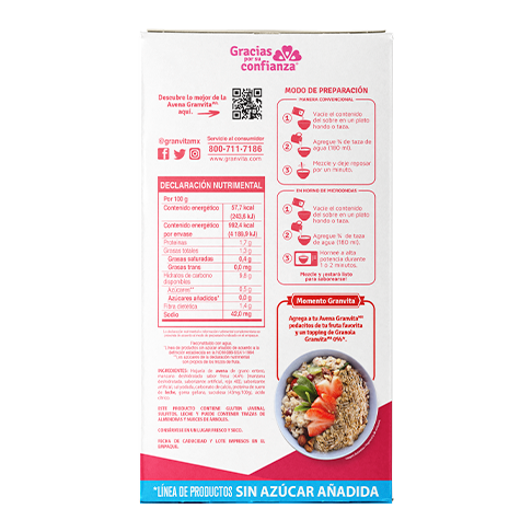 Información nutricional