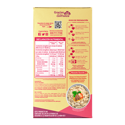 Información nutricional