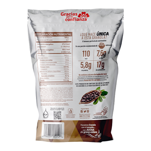 Información nutricional