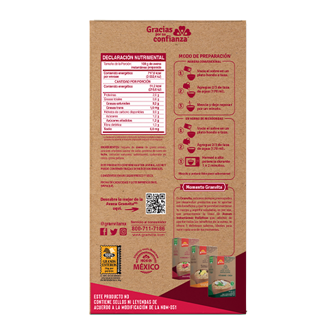 Información nutricional