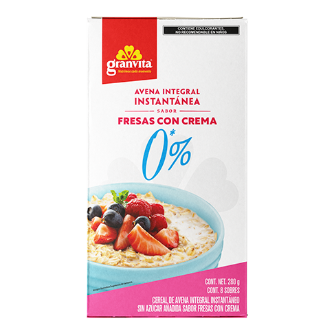 Avena Instantánea Integral 0 % Azúcar* 280 g