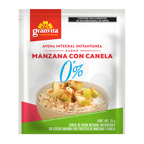 Avena Instantánea Integral 0 % Azúcar* 35 g