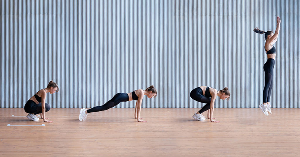 ejemplos de ejercicios aerobicos burpees