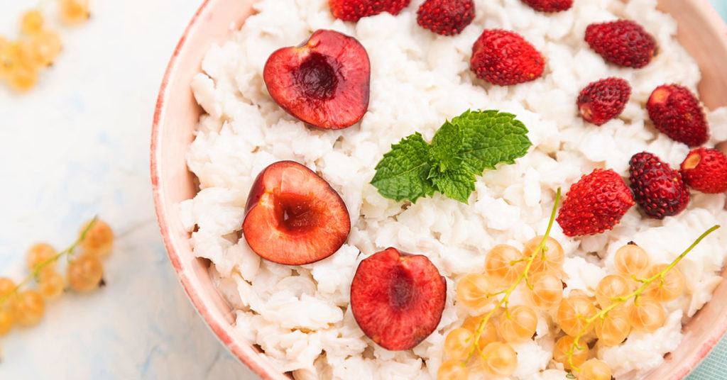 fresas congeladas con avena
