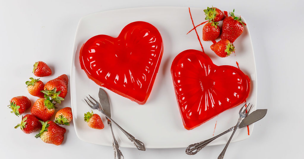 postres para san valentín con forma de corazón