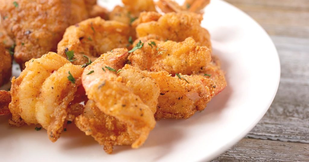 camarones empanizados con avena