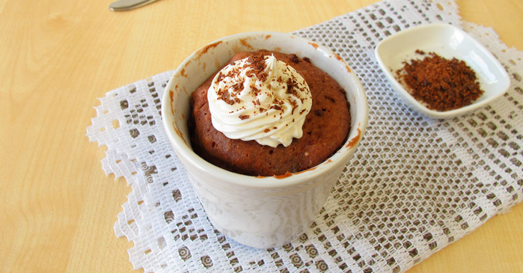 panqué de taza con avena