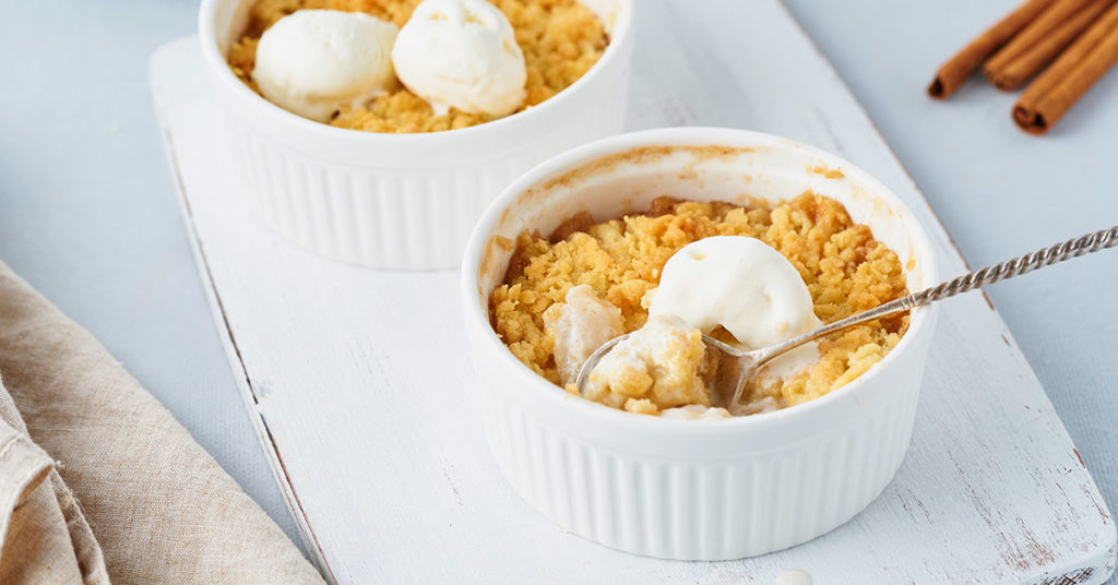 crumble de manzana
