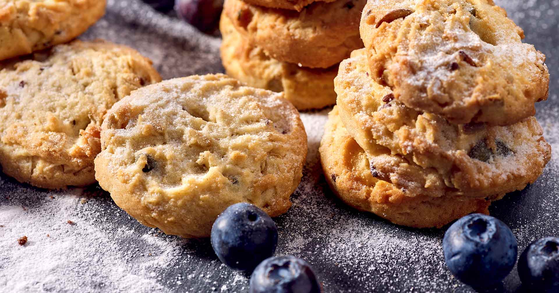 Galletas de avena con moras