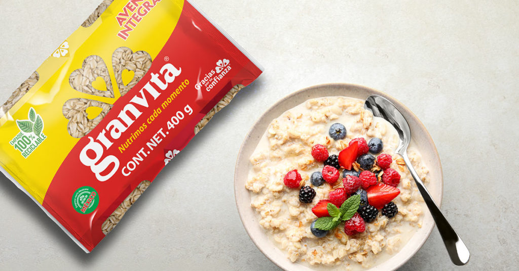 avena en bolsa Granvita  y sugerencia de uso