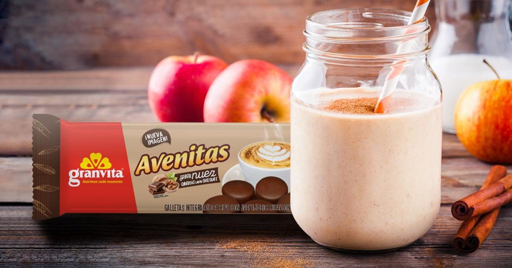 licuado y galletas Avenitas