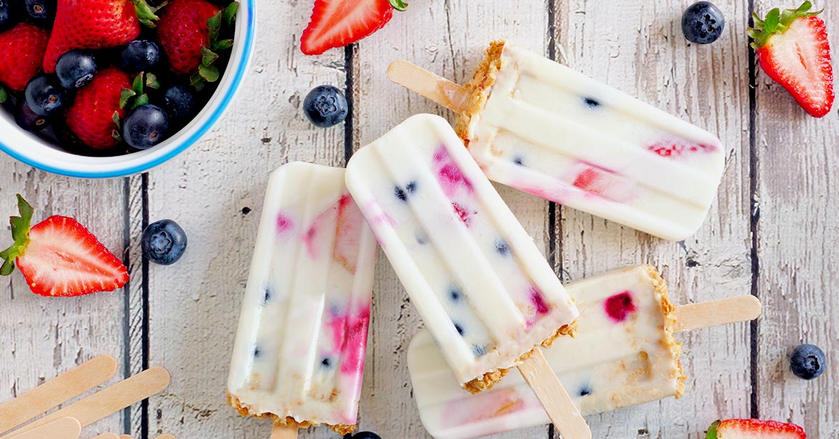 4 paletas heladas con granola para el verano