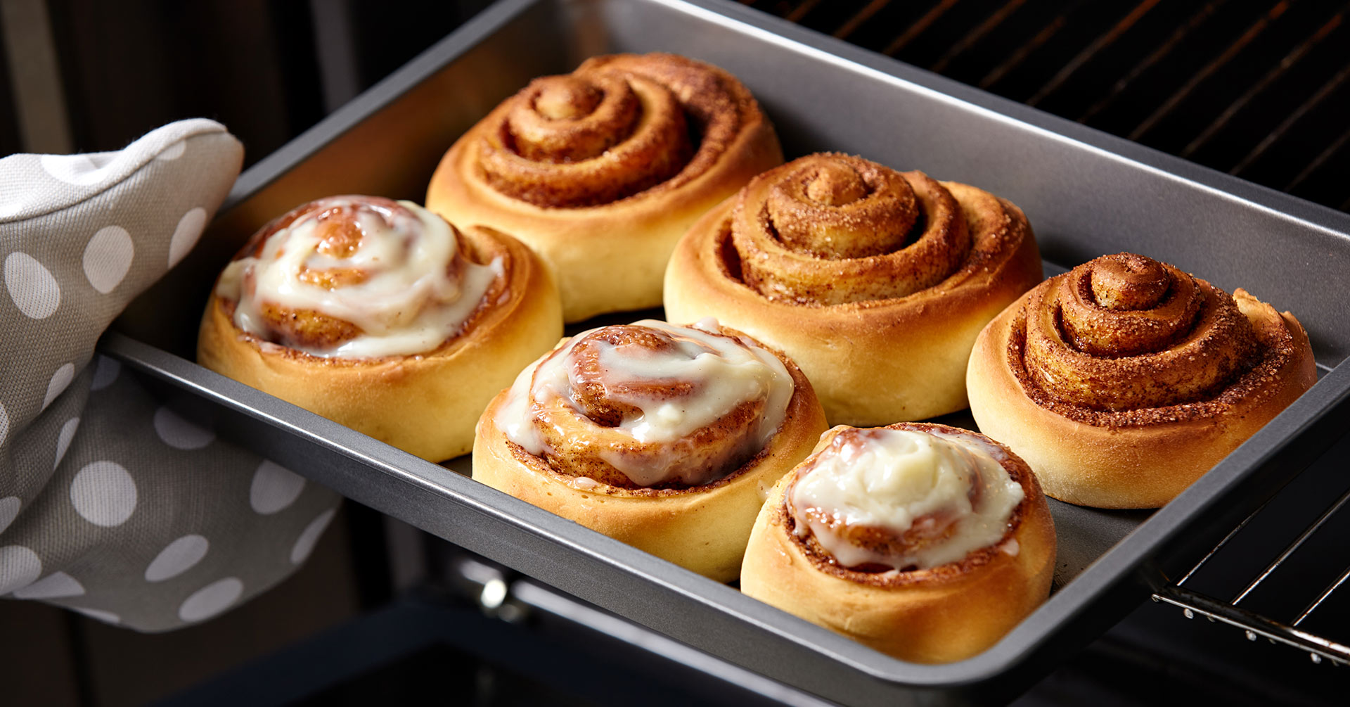 Rollos de canela con avena