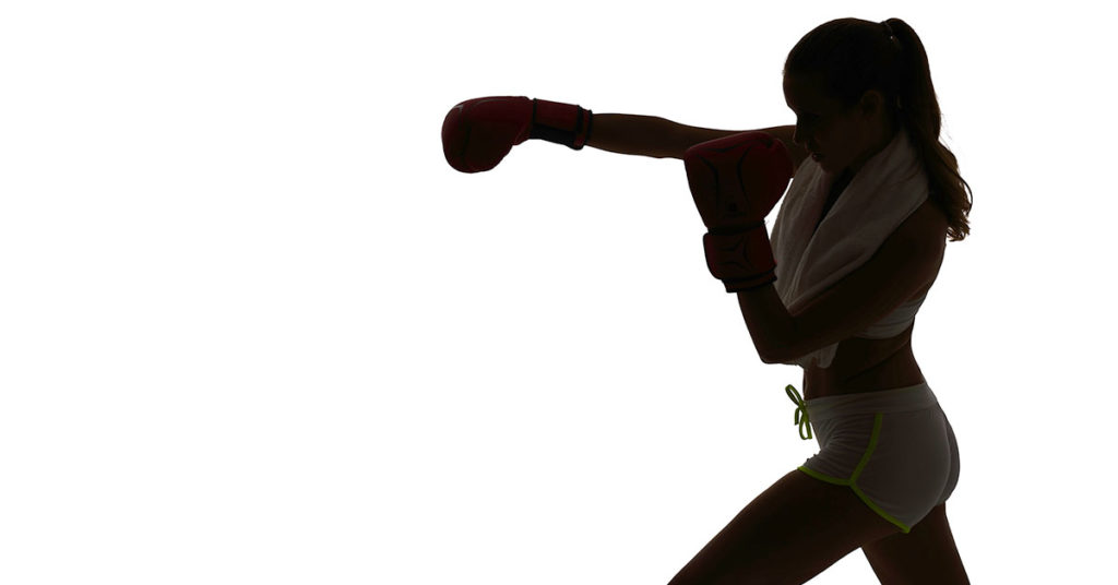 ejercicio sombra de boxeo