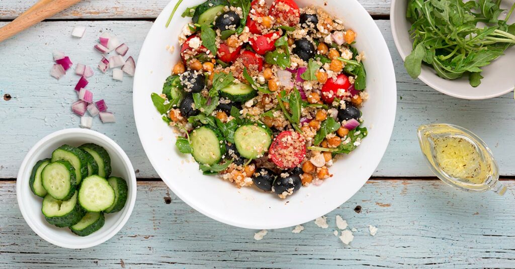 Imagen ensalada de quinua y avena 