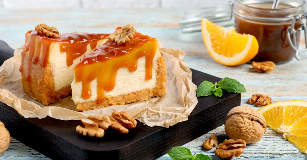 Imagen pay de dulce de leche con granola 