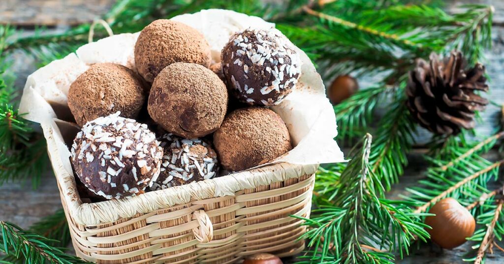 Imagen trufas de avena con chocolate 