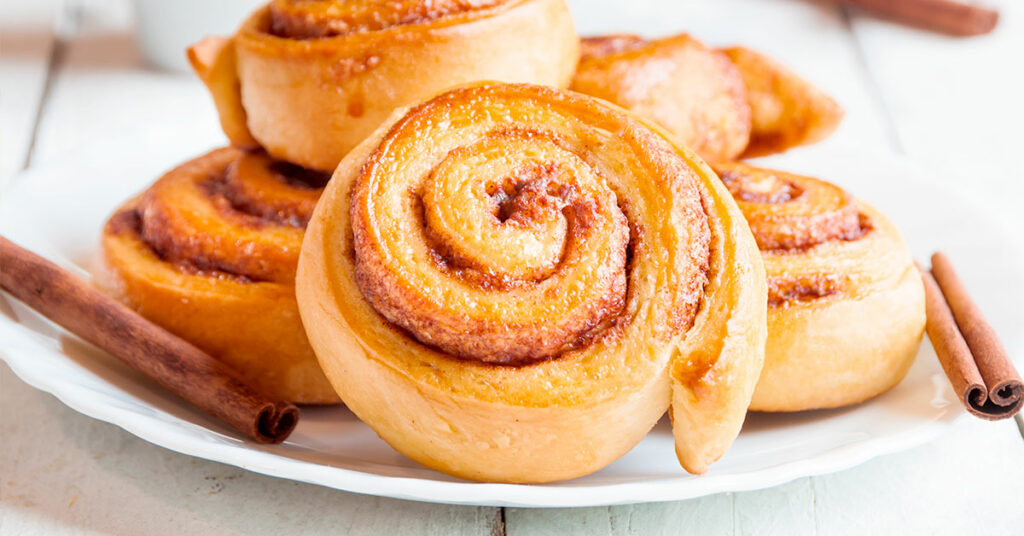 roles de canela sin glaseado
