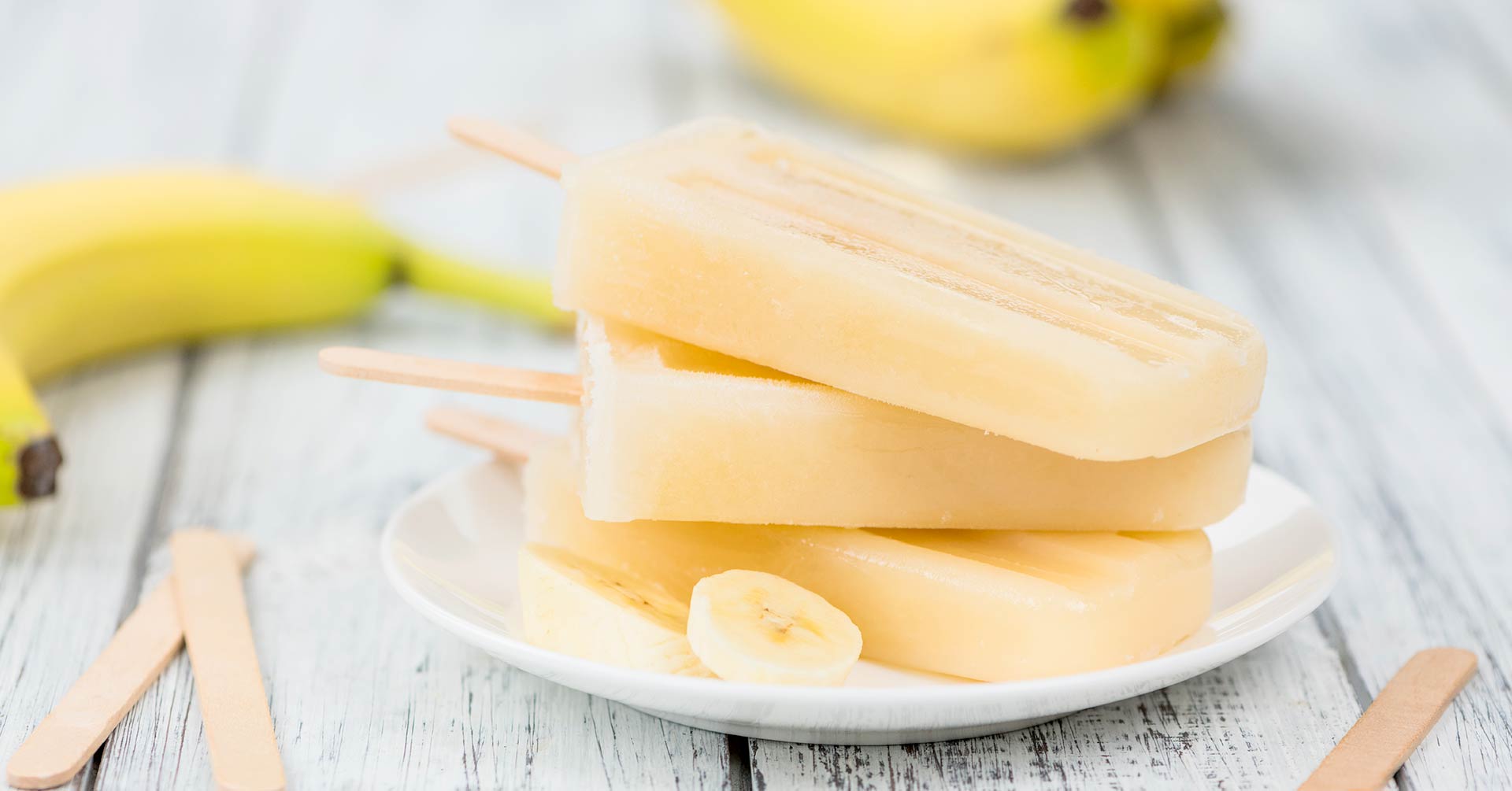 Paletas de plátano con avena