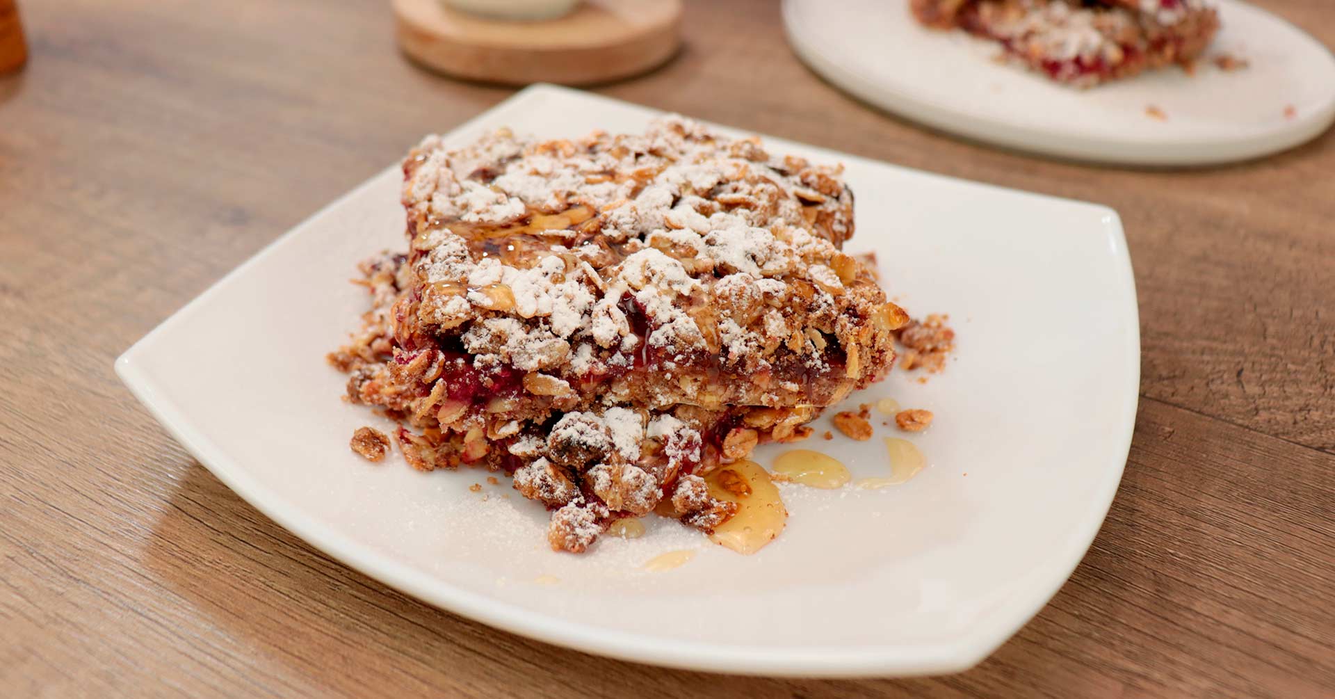 Crumble de frambuesas