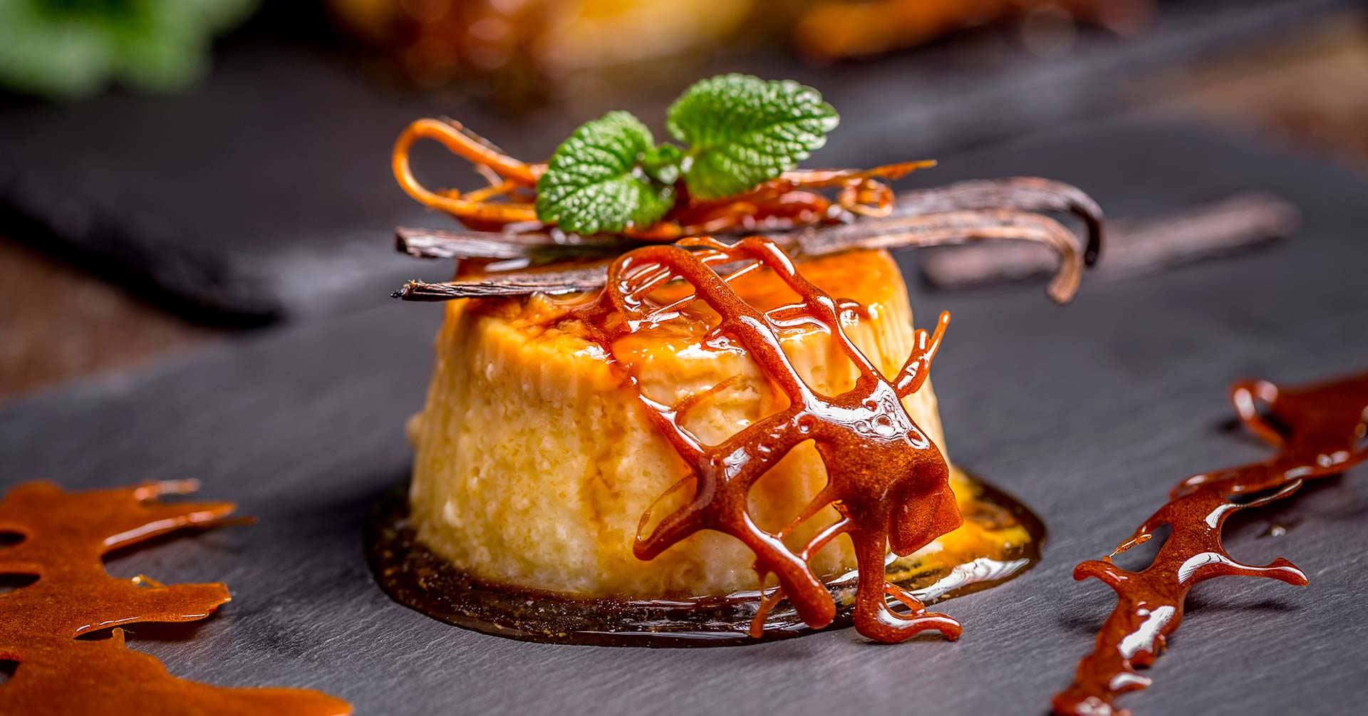 Flan de avena y plátano