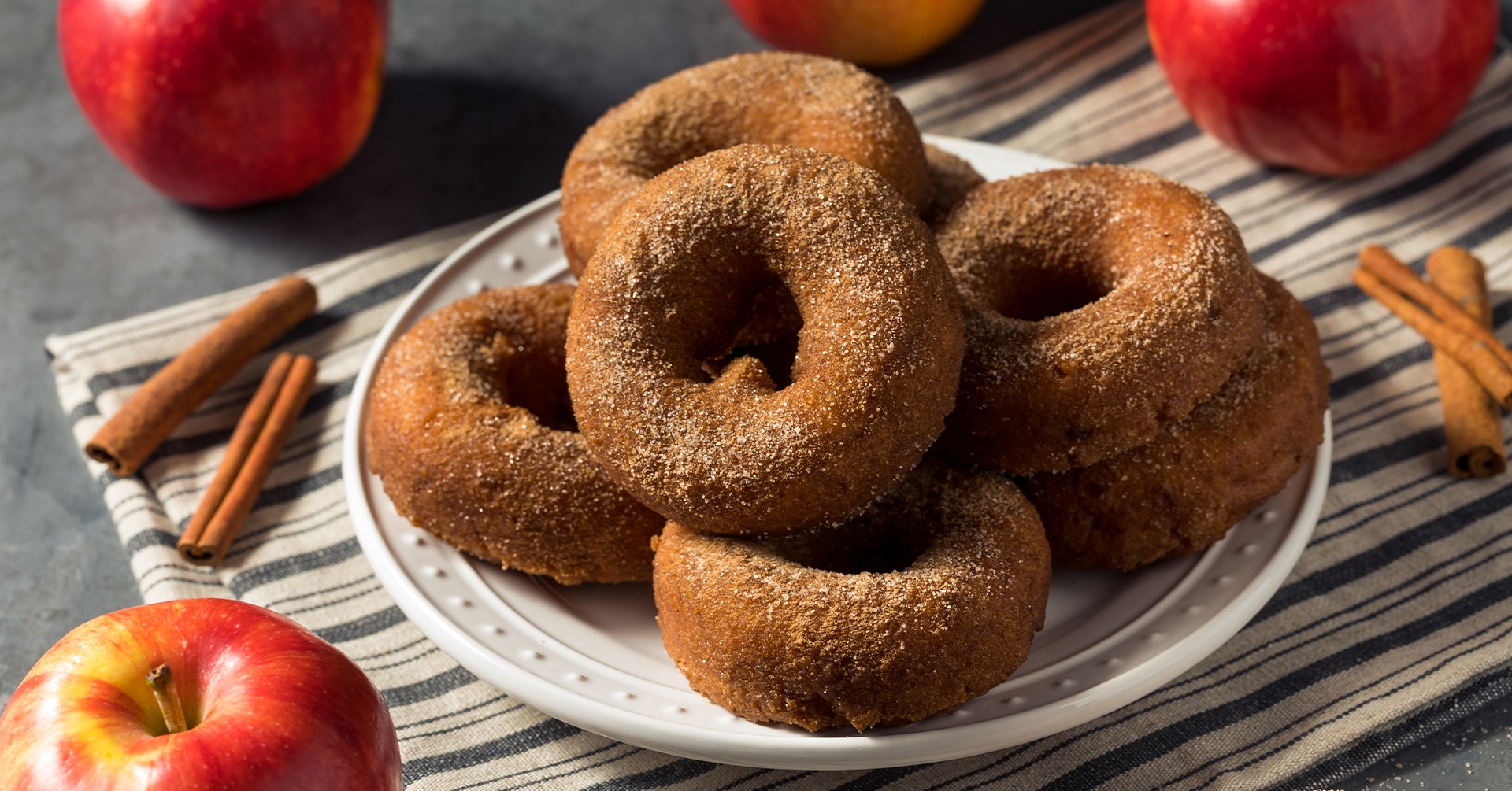 Donas de manzana con harina de avena