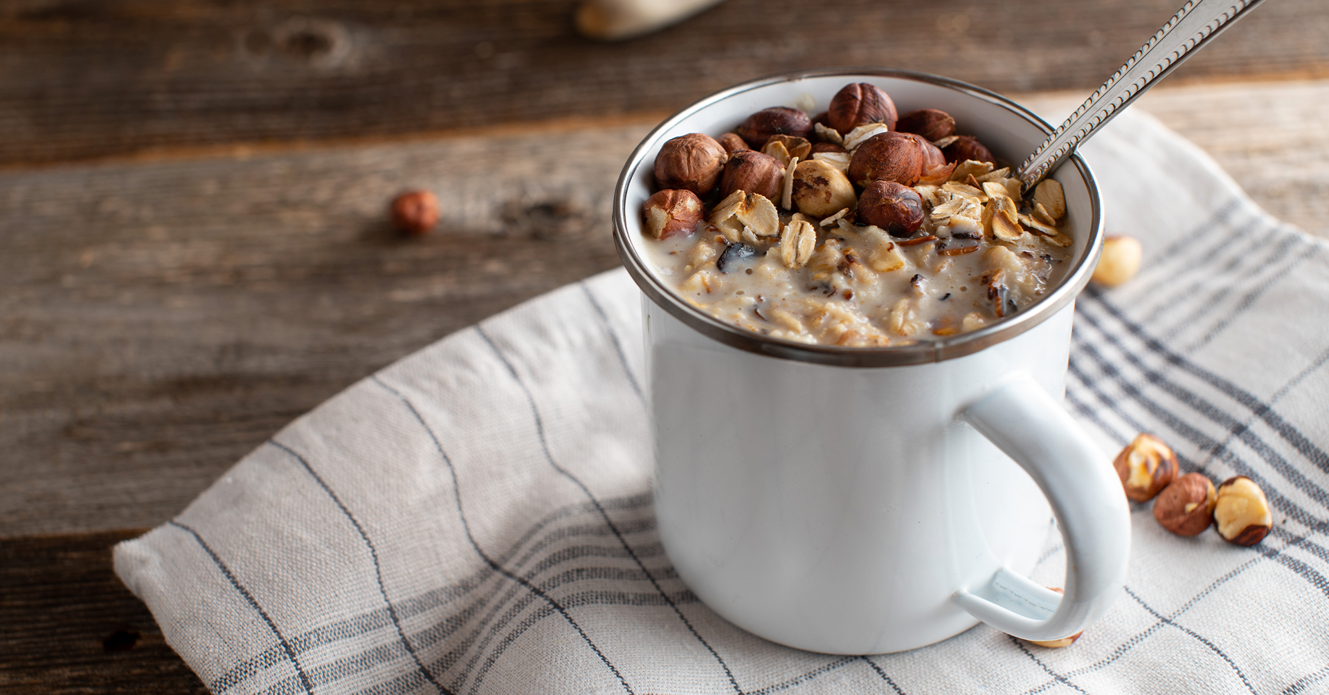 Atole de nuez con avena