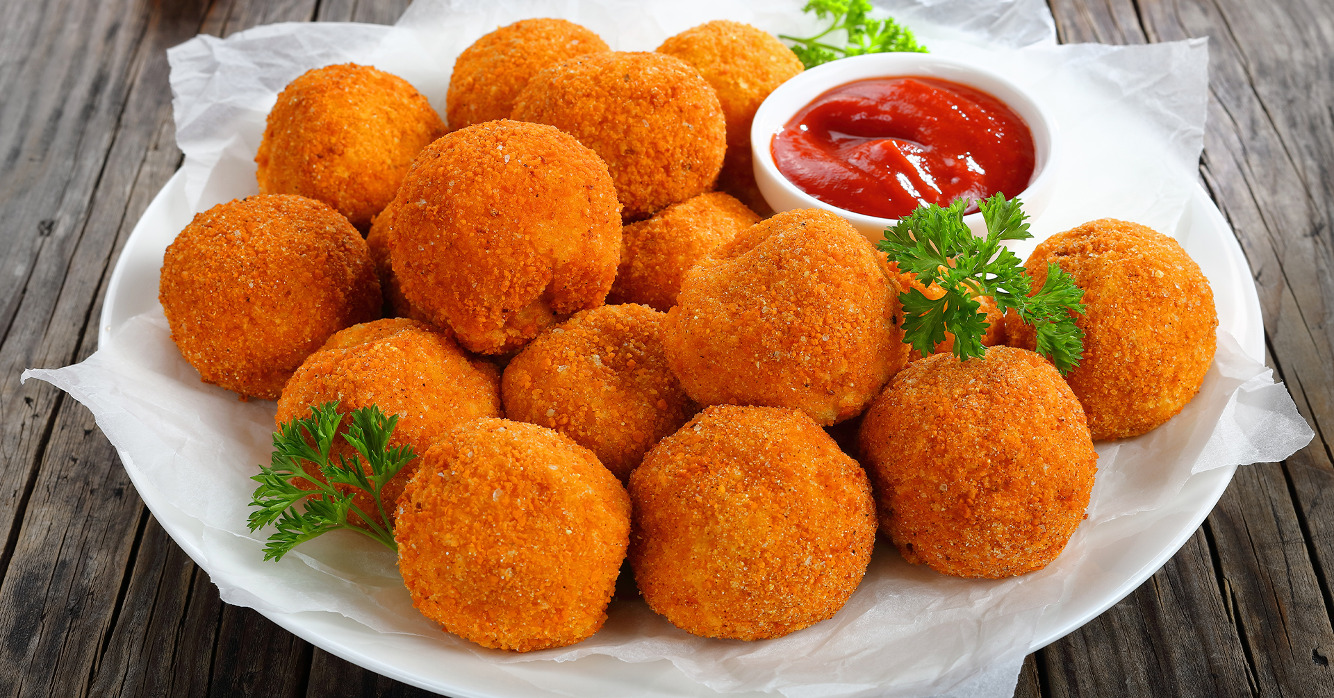 Bolas de papa con avena y queso