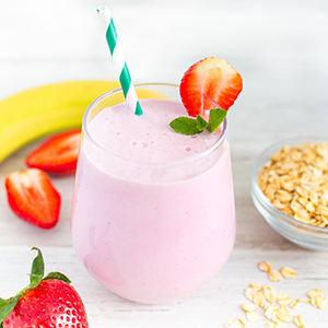 5 recetas de licuados de frutas con granola