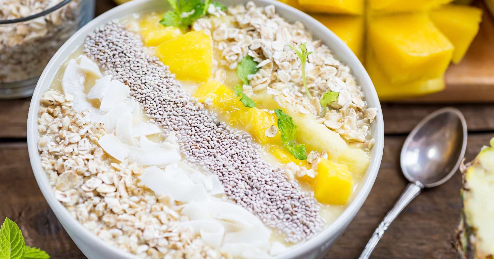 Avena con piña colada