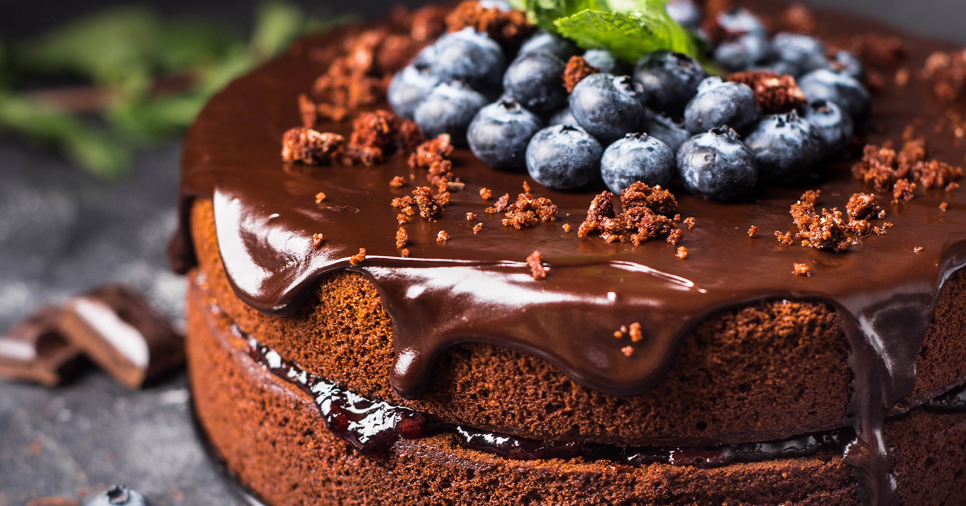 Pastel de avena con chocolate
