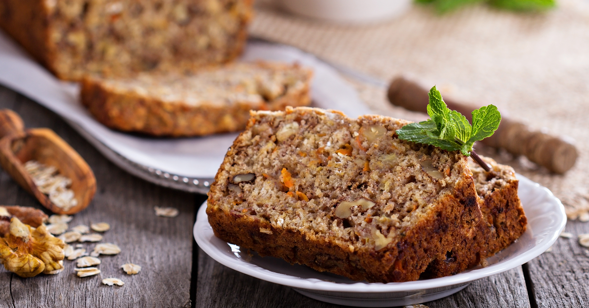 Pan de zanahoria con avena